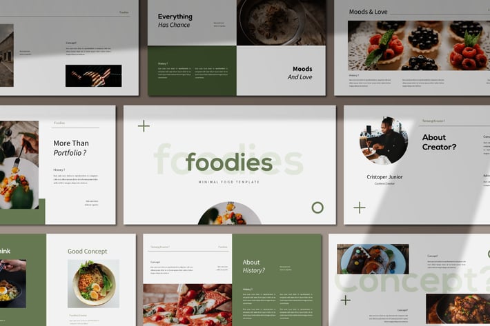 Foodies Minimal Keynote Template