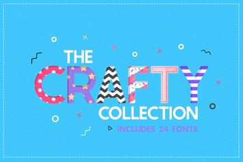 The Crafty Font Collection (24 Fonts)
