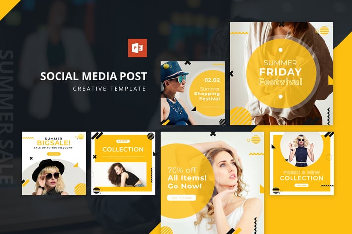 Summer Sale Instagram Feed Powerpoint Template