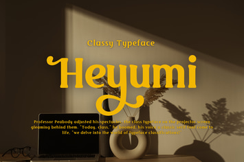 Heyumi | Classy Typeface