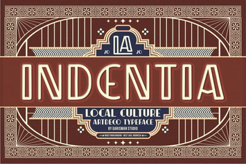 Indentia - Art Deco Typeface