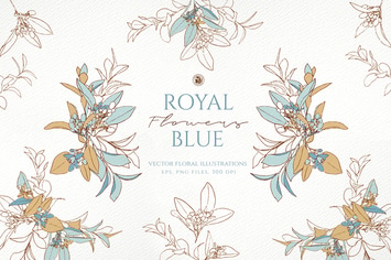 Royal Blue Flowers