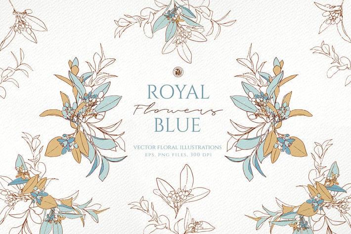 Royal Blue Flowers