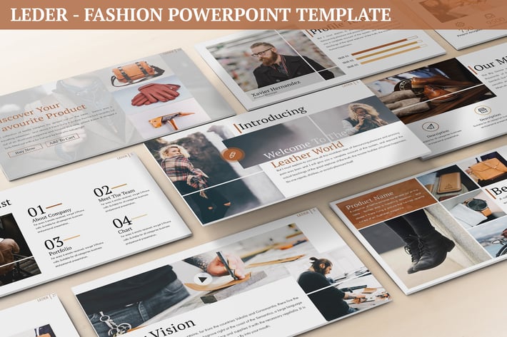 Leder - Fashion Powerpoint Template