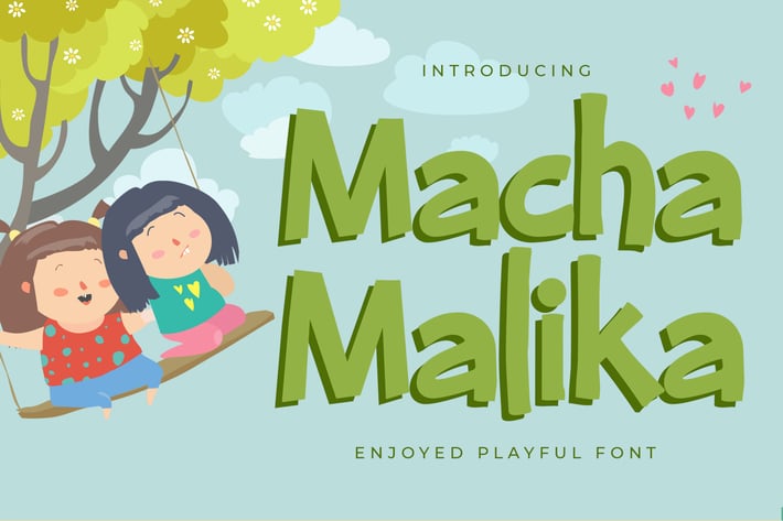Macha Malika - Enjoyed Playful Display Font