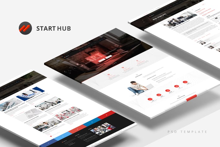 StartHub — Clean Multipurpose PSD Template