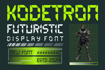 Futuristic Display Font