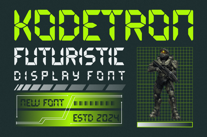 Futuristic Display Font