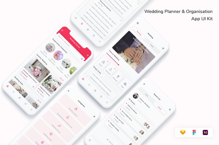 Wedding Planner & Organisation App UI Kit