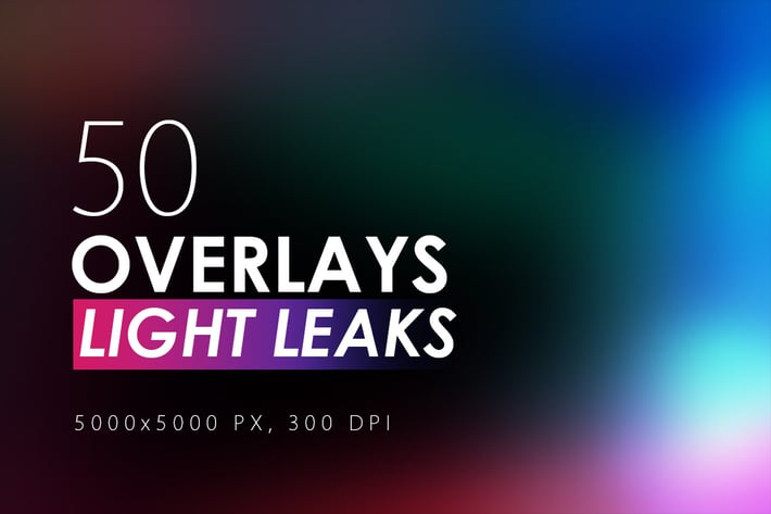 50 Light Leak Overlays