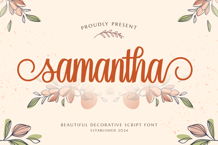 Samantha - Wedding Font