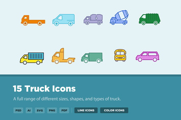 15 Truck Icons