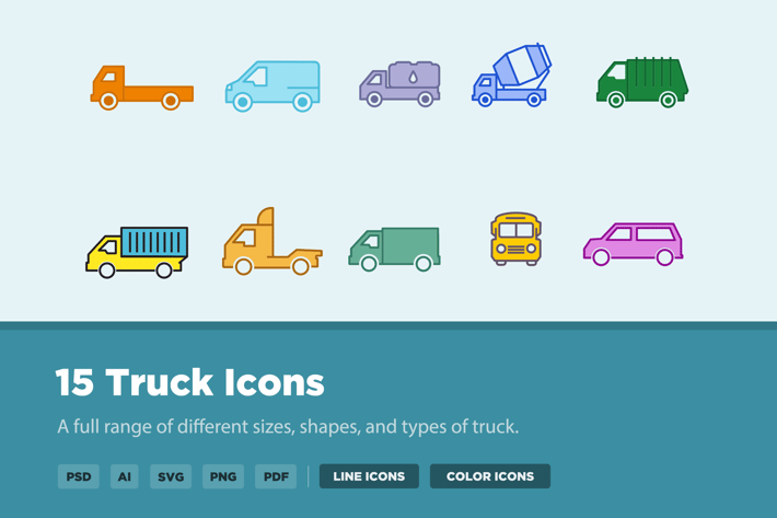 15 Truck Icons