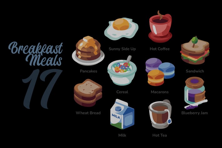 Breakfast Meals - Illustration Sets