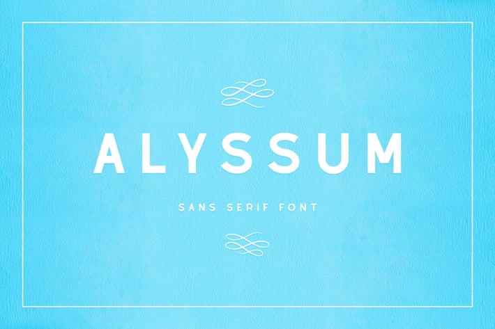 Alyssum - Sans Serif Font