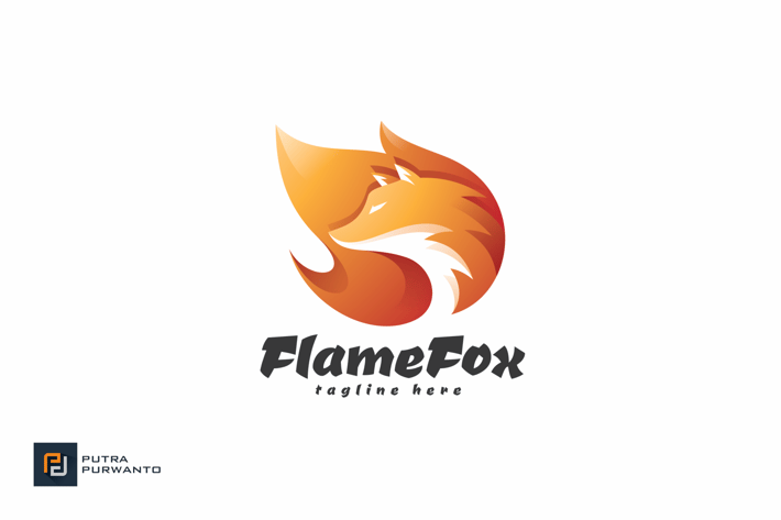 Flame Fox - Logo Template