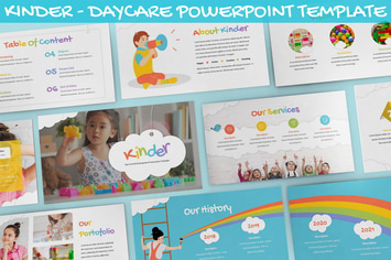Kinder - Daycare Powerpoint Template