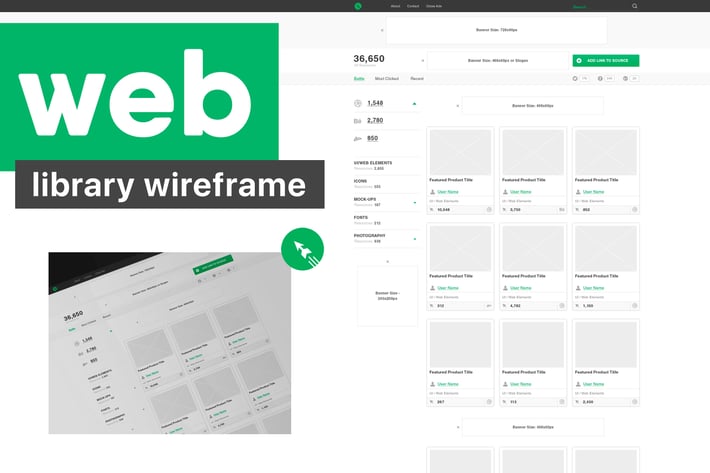 Web Library Wireframe