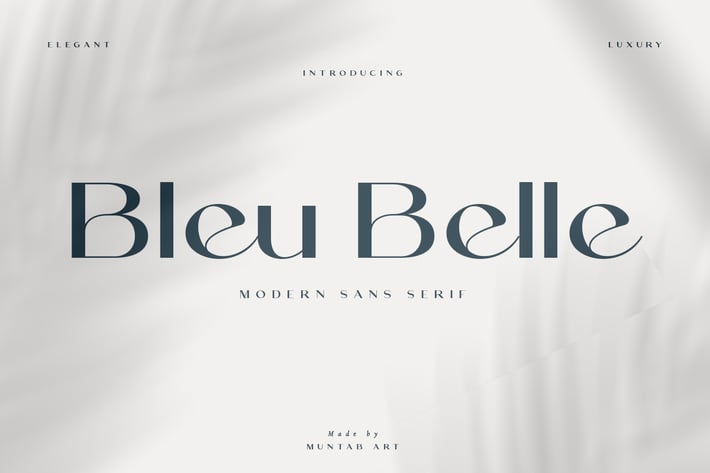 Bleu Belle | Modern Sans Serif
