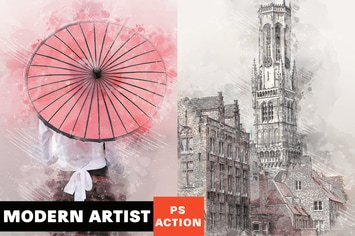 Modern Artist Photoshop Action
