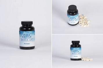 Pills Bottle Medicine Mock Up