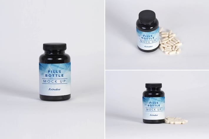 Pills Bottle Medicine Mock Up