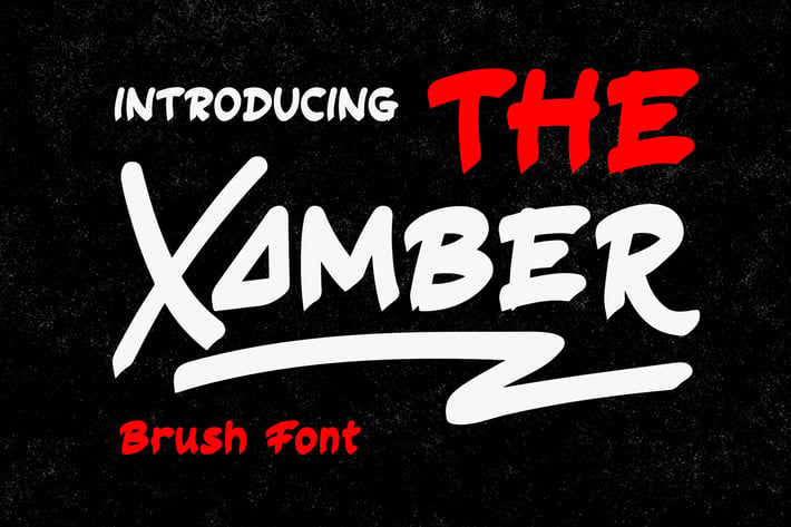 The Xamber - Brush Font