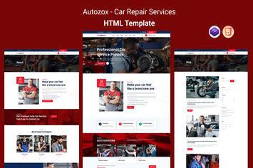 Autozox - Car Repair Services HTML Template 