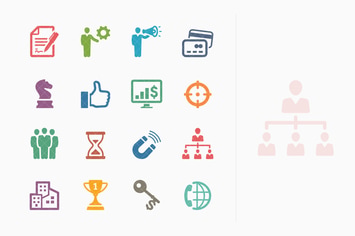 Business Icons Set 2 - Colored Series