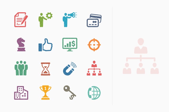 Business Icons Set 2 - Colored Series