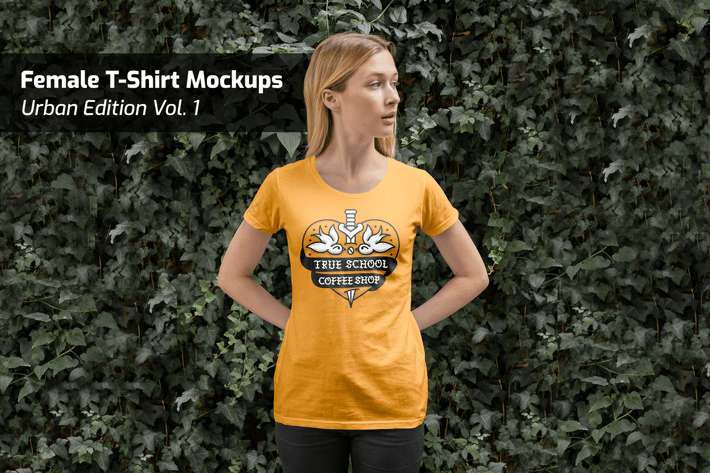 Female T-Shirt Mockups Urban Edition Vol. 1