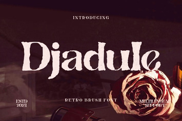 Djadule - Retro Brush Font
