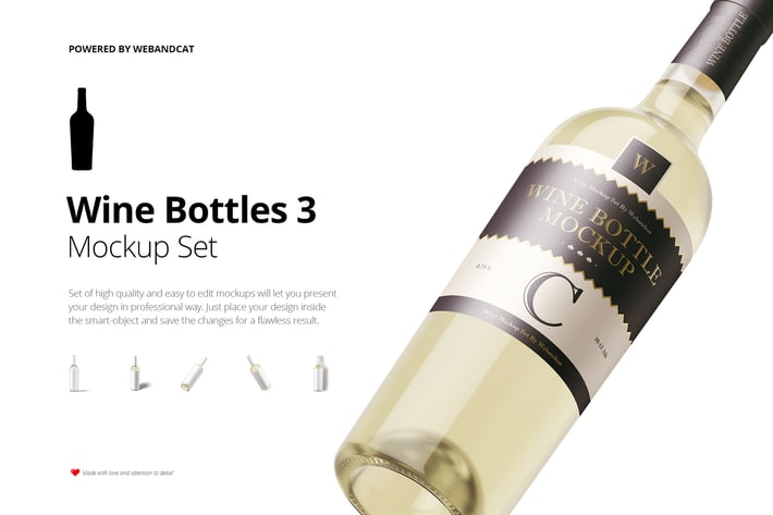 Wine Bottle Mockup 3
