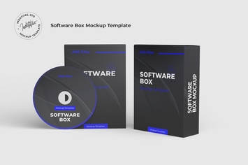 Software Box - Mockup Template