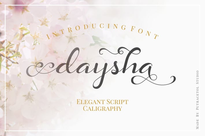 Daysha - Wedding Elegant Script Calligraphy
