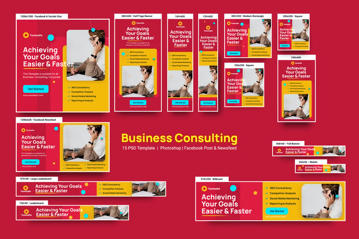 Business Consulting Banners Ad
