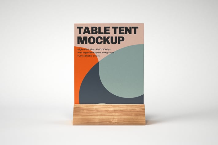 Table Tent Mockup