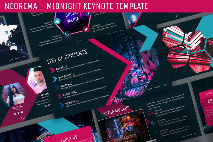 Neorema - Midnight Keynote Template