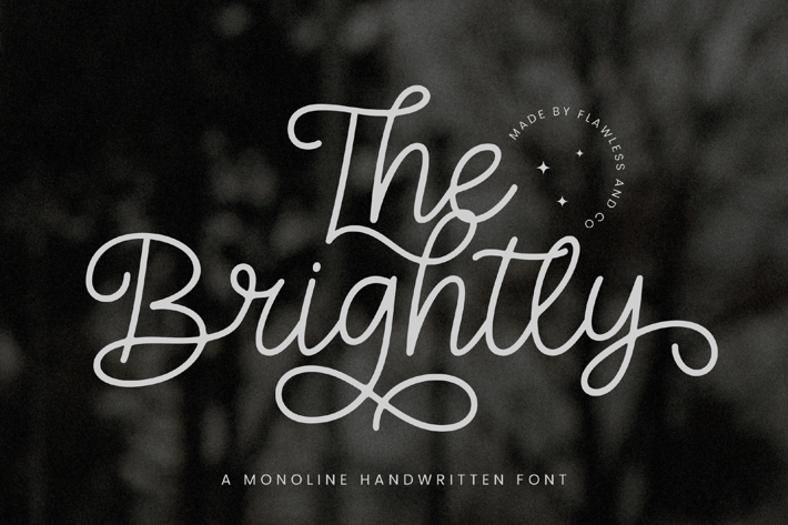 The Brightly Monoline Script Font