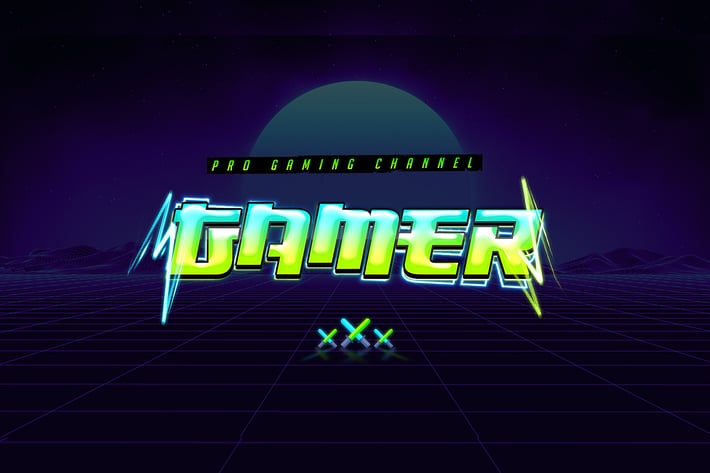 Gaming Text Effect 5th