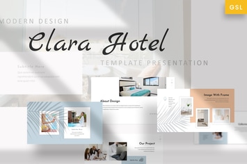 Clara - Hotel Romantic Google Slides Template