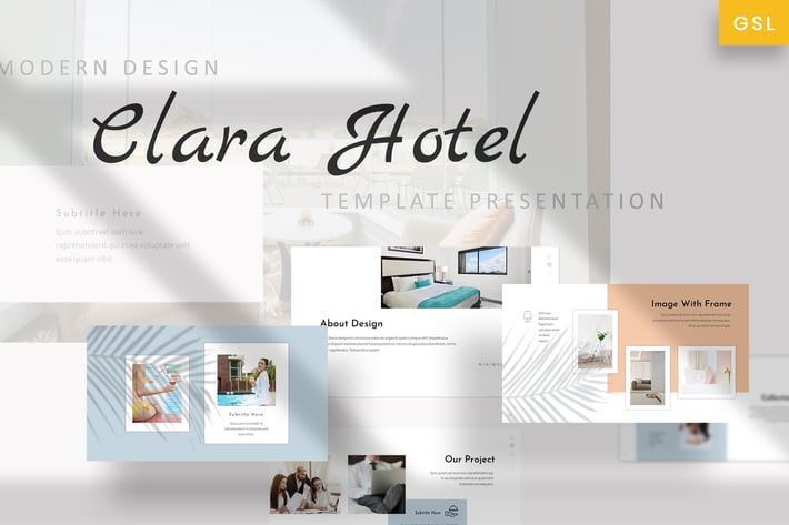 Clara - Hotel Romantic Google Slides Template