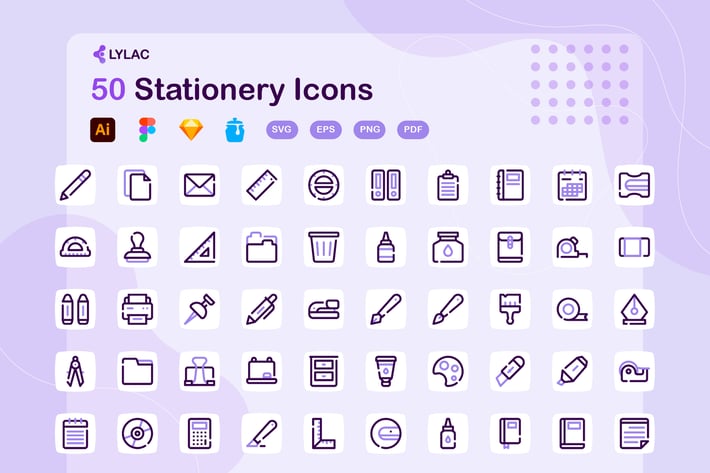 Lylac - Stationery Icons