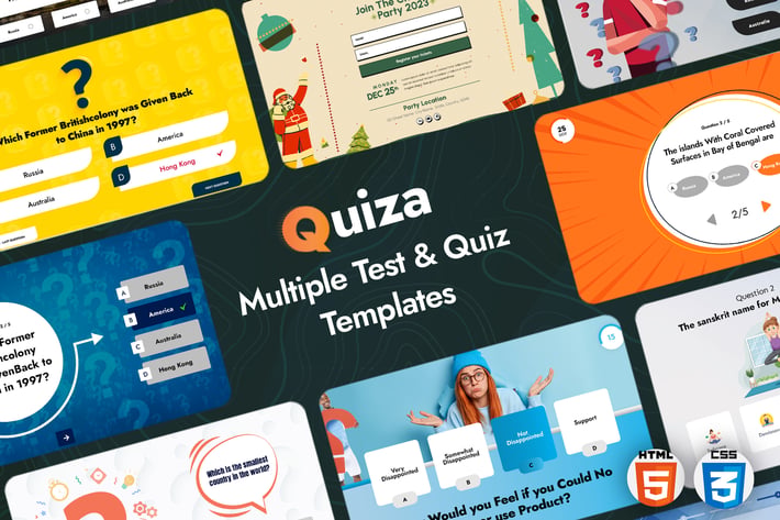 Quiza - Multiple Test & Quiz Templates
