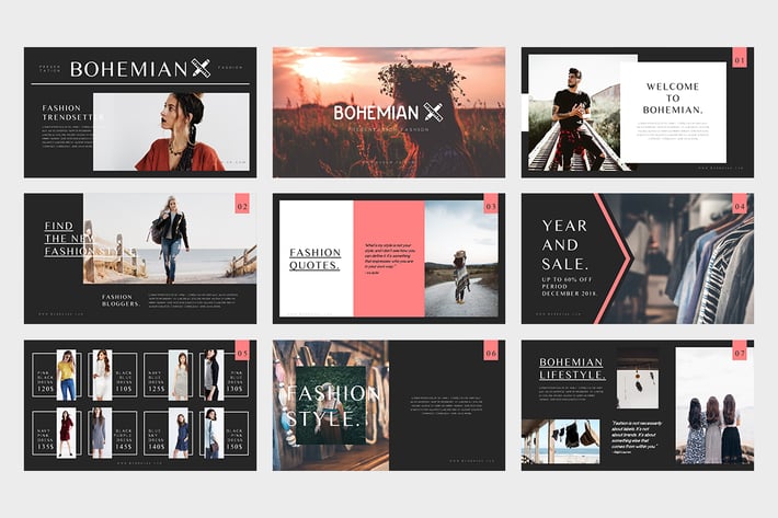 Bohemian : Fashion Catalogue Keynote Template