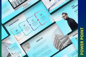 Gakuin Construction Building Power Point Template