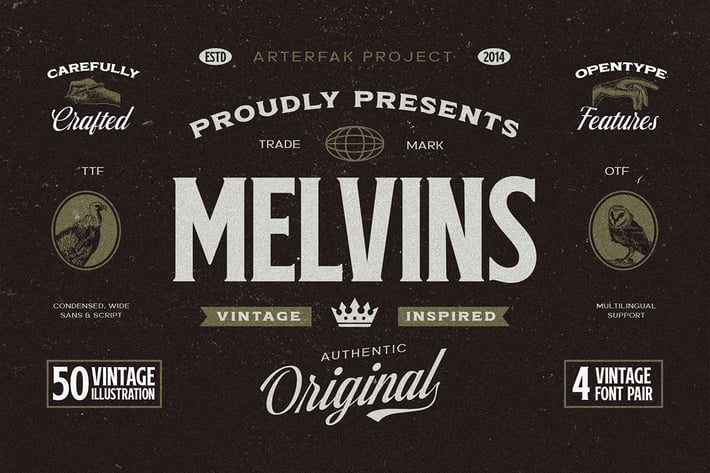 Melvins - Font Set