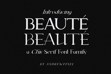 Beauté Modern Serif Font Family