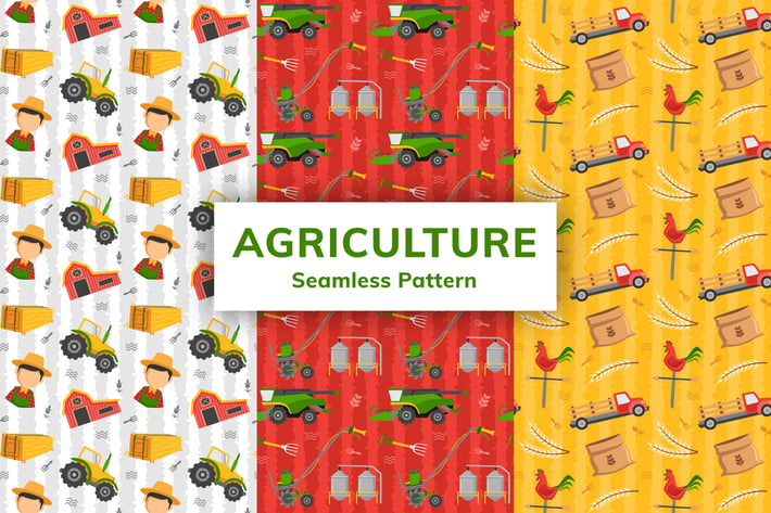 Agriculture Seamless Pattern
