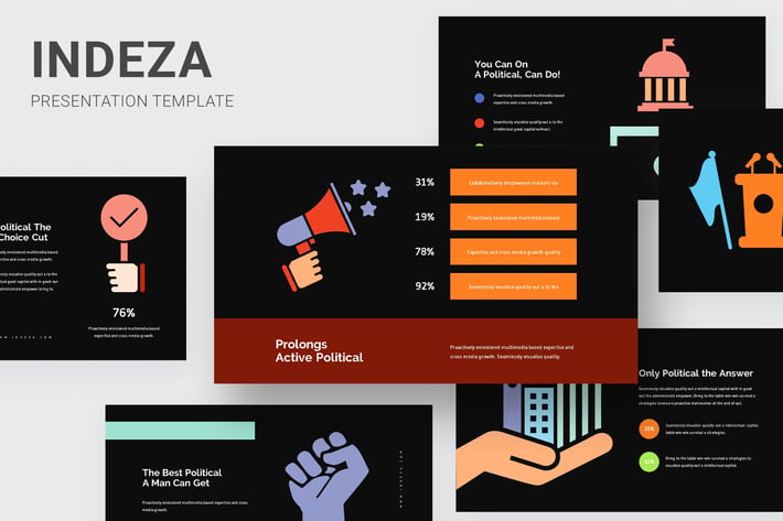 Indeza - Political Infographic Powerpoint